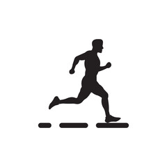 Fototapeta na wymiar running icon. vector illustration symbol