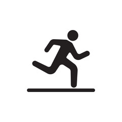 running icon. vector illustration symbol