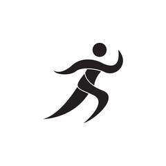 running icon. vector illustration symbol