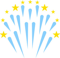 colorful fireworks bomb. new year full of fireworks