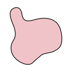 abstract modern blob shape background
