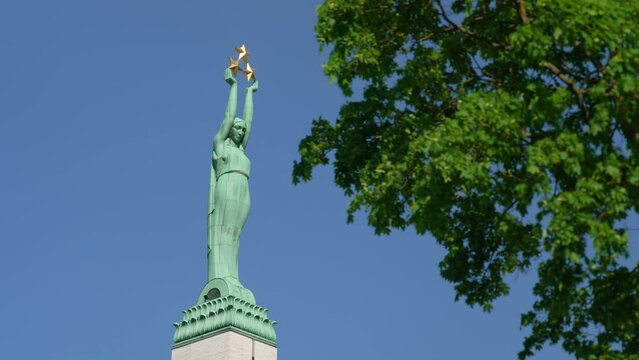 Freedom monument, Milda, Riga, Latvia.