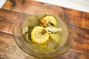 Sayur Asem. Indonesian traditional food