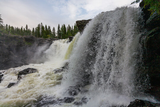 Wasserfall Ristafället in der schwedischen Provinz Jämtland