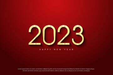 Fototapeta na wymiar happy new year 2023.