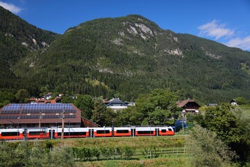 Obraz na płótnie Canvas Regional train in Austria