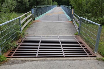 Cattle grid obstacle in Austria