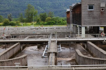Sewage treatment plant in Carinthia, Austria