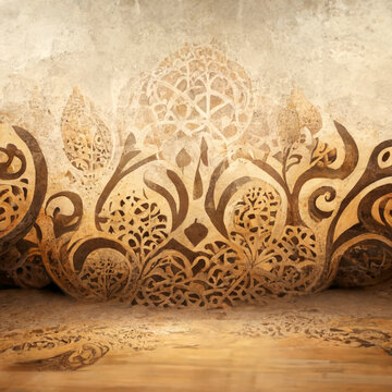 arabic islamic calligraphy ornament on the wall