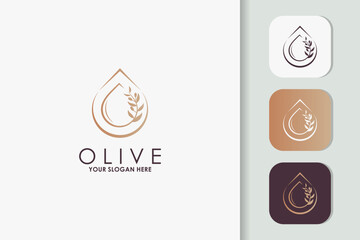 flower oil extract, olive oil extract logo design
