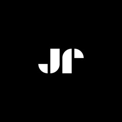 Letter jr Logo design vector