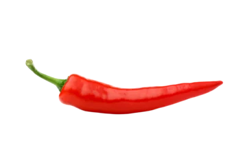 Gardinen Chilischoten Fresh red chili pepper isolated  © BOOCYS