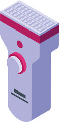 Care epilator icon isometric vector. Woman health. Depilation salon