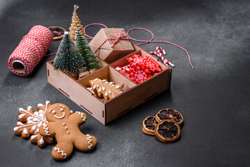 Delicious gingerbread cookies with honey, ginger and cinnamon