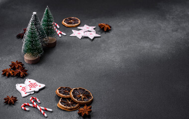 Delicious gingerbread cookies with honey, ginger and cinnamon