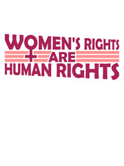 Naklejka premium womens rights Feminist Zitat 