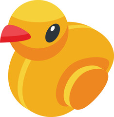 Duck pet toy icon isometric vector. Shop care. Store animal
