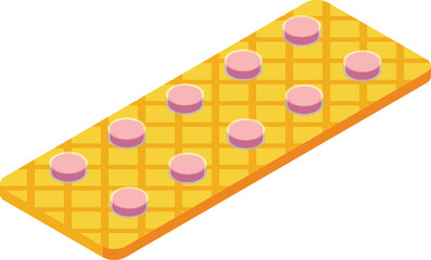 Birth pill icon isometric vector. Contraception female. Spiral family