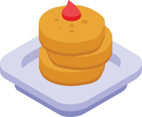 Soya biscuit icon isometric vector. Vegetable plant. Food vegan