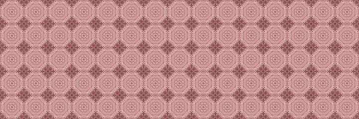 Pink geometric pattern. Panoramic abstract background for design, web headers.