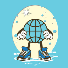 communication icon cute characters with kawaii faces cartoon illustration. doodle character.