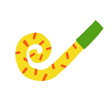 Noisemaker birthday celebrations illustration