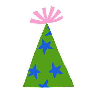 Party hat birthday celebrations illustration