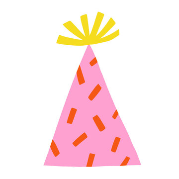 Party hat birthday celebrations illustration
