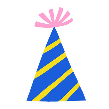 Party hat birthday celebrations illustration