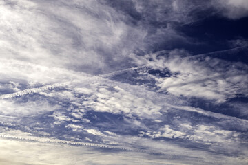Blue sky with clouds