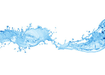 Fototapeta na wymiar Water splash, water splash isolated on white background, water
