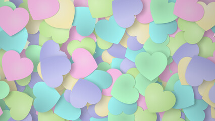Gentle colored hearts pastel background I love you
Pastel colored hearts video background. A perfect backdrop for your I love you, Valentine's and birthday cards. A new baby card. Congratulations!