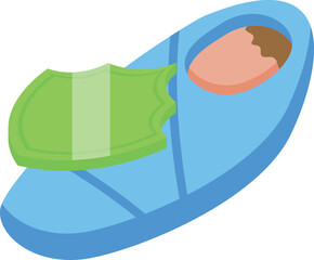 Newborn icon isometric vector. Health breast. Milk mom