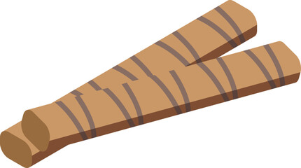 Chocolate sticks icon isometric vector. Candy festival. Celebrate cake