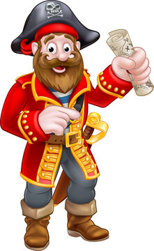 Cartoon Pirate Captain