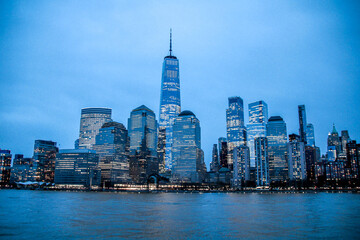 Obraz premium city skyline at night
