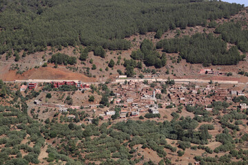 Fototapeta premium High Atlas mountain landscape in Morocco