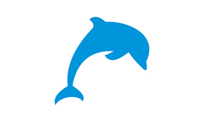blue dolphin vector logo