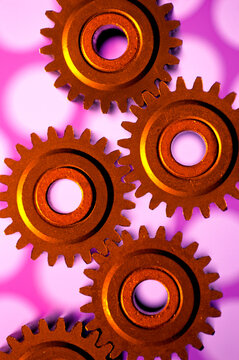 Close-up of gears