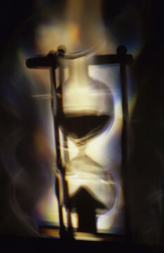Silhouette of an hourglass