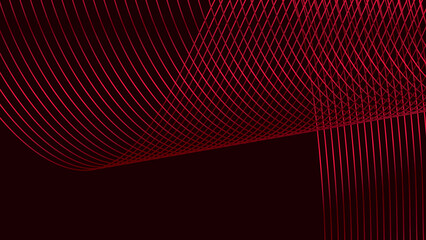 Web abstract wavy background, on black red, transitions. for banners, wallpapers, brochures, landing page.