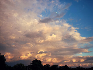 Evening rain storm