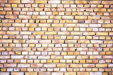 Brick old wall as background, loft style decoration brick texture for interior with copy space.