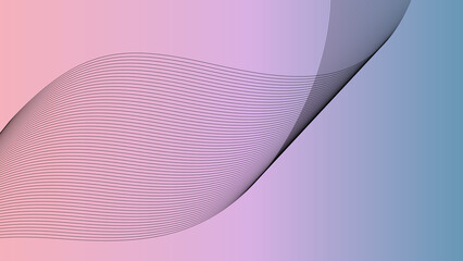 Web abstract wavy background, pastel, pink, black. for banners, wallpapers, brochures, landing page.