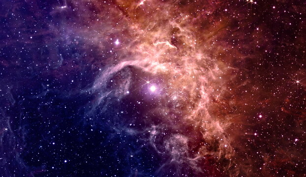 Cosmic Tarantula  abstraction space background for design. Deep Space with Cosmic Clouds Stars and Planets background - panorama of dark outer space . Elements of this image furnished by NASA - Powered by Adobe