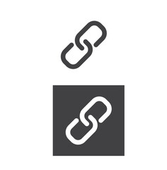 Chain icon in trendy flat style, connection symbol for your web site design, logo, app.