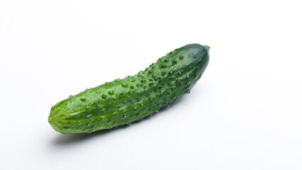 cucumbers on a white background