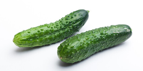 cucumber on white background