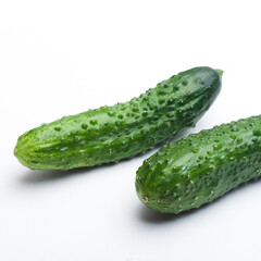 cucumber on white background