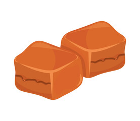 caramel isolated style